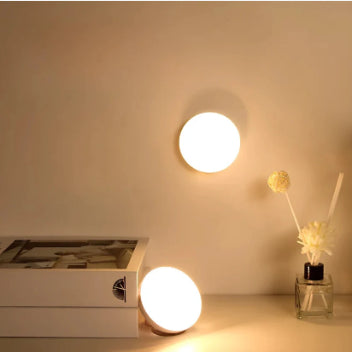 LED Intelligent Human Body Induction Round Charging Magnetic Suction Small Night Lamp