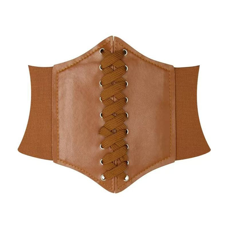 Waist-shaping Womens Ultra-wide Fashionable Korean-style Court Style