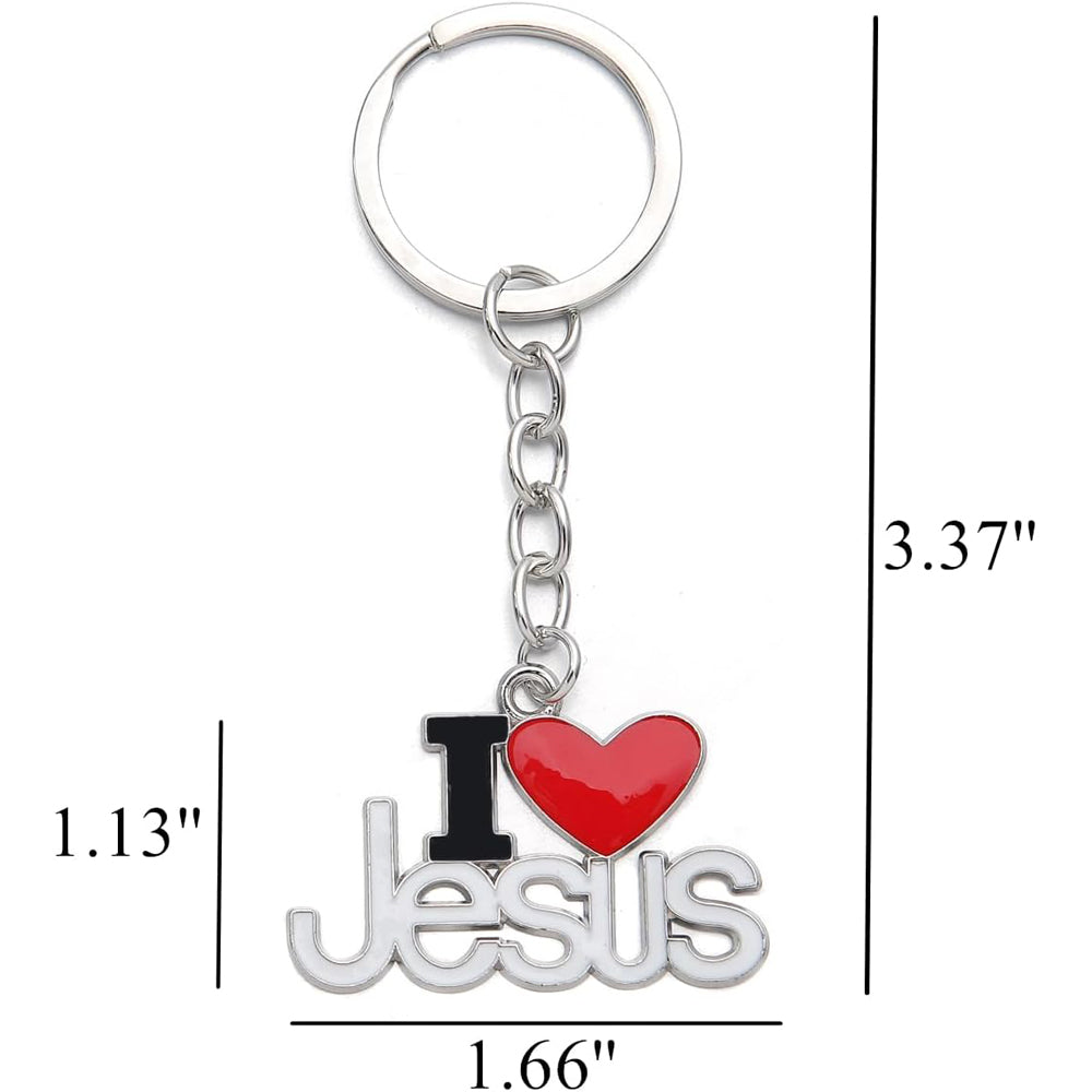 2pcs Jesus Pendants Keyrings Keychains Religious Door Car Key Holders Jesus Key Rings Religious Favors For Christians Easter Prayer Gifts