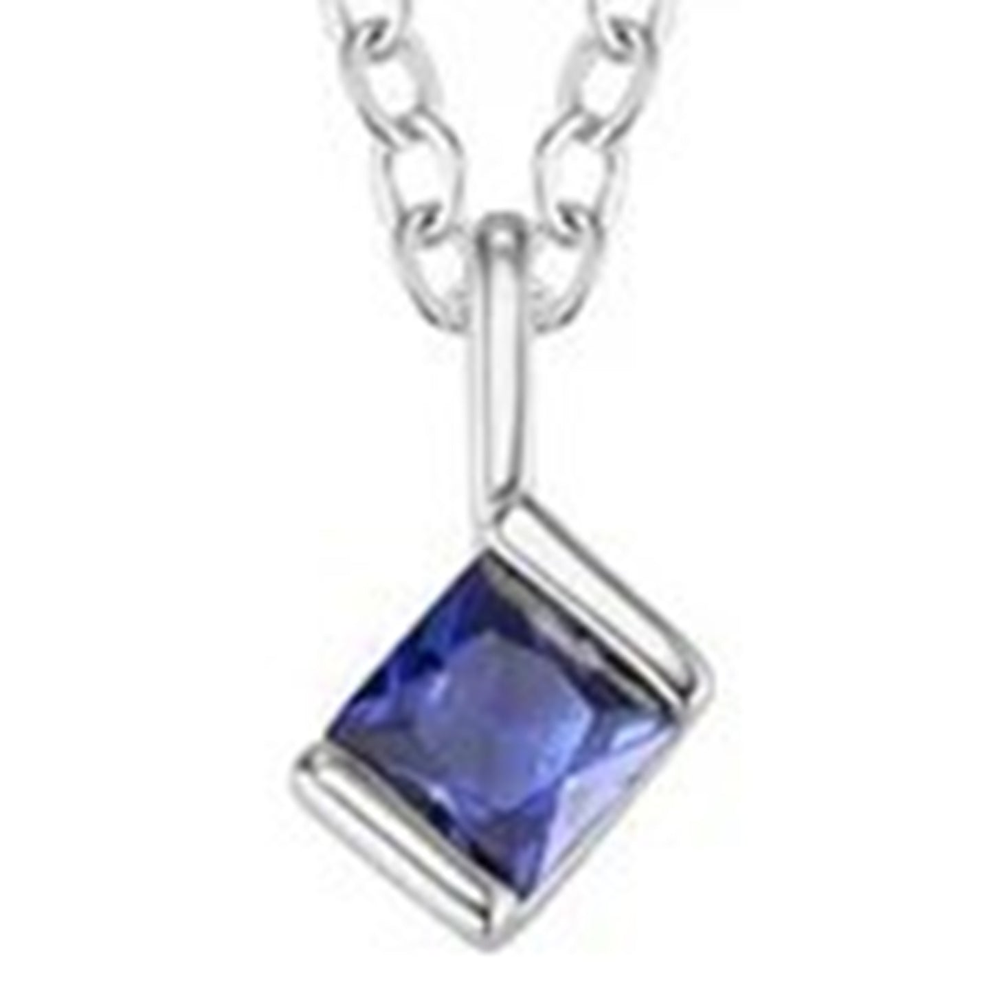 New Square Zircon 12 Birthday Stone Fashion Necklace