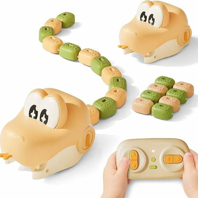 Electric Remote-Controlled Toy Magnetic Swallowing Snake Educational Gift For Children