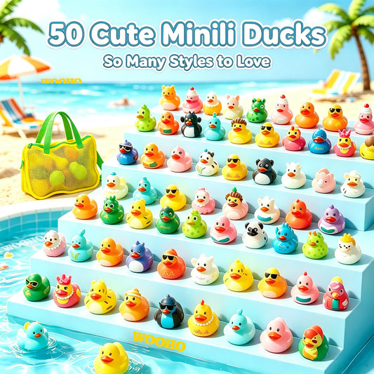 Mini Rubber Duck Multipack Cute Bath Toys For Kids  Fun Favors For Pools, Beach Parties, And Water Play,Self-pickup Only.