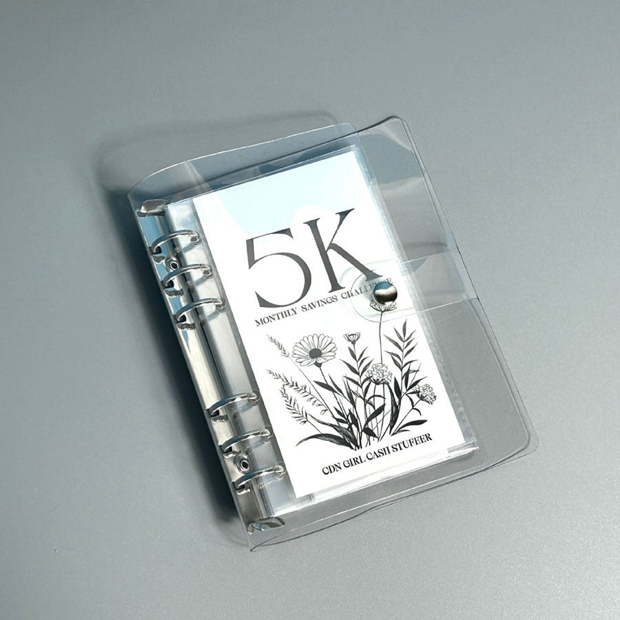 Cross-border Best-selling Savings Book With Six-hole Metal Clips For Organized Storage