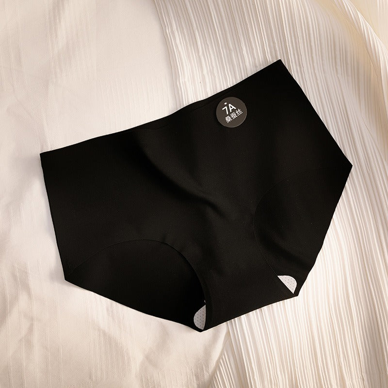 Yoga Fitness Silk Antibacterial Crotch Seamless Underwear