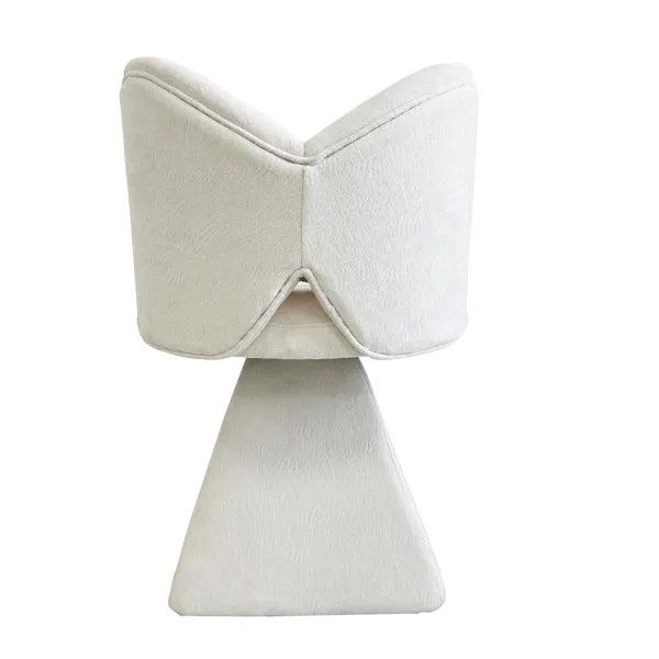 Vanity Chair With Butterfly Back,Swivel Accent Chair Dining Chairs,Makeup Stool For Bedroom Dressing Table,Suitable For Living Room,Dining Room,Study,Recreational Areas WHITE