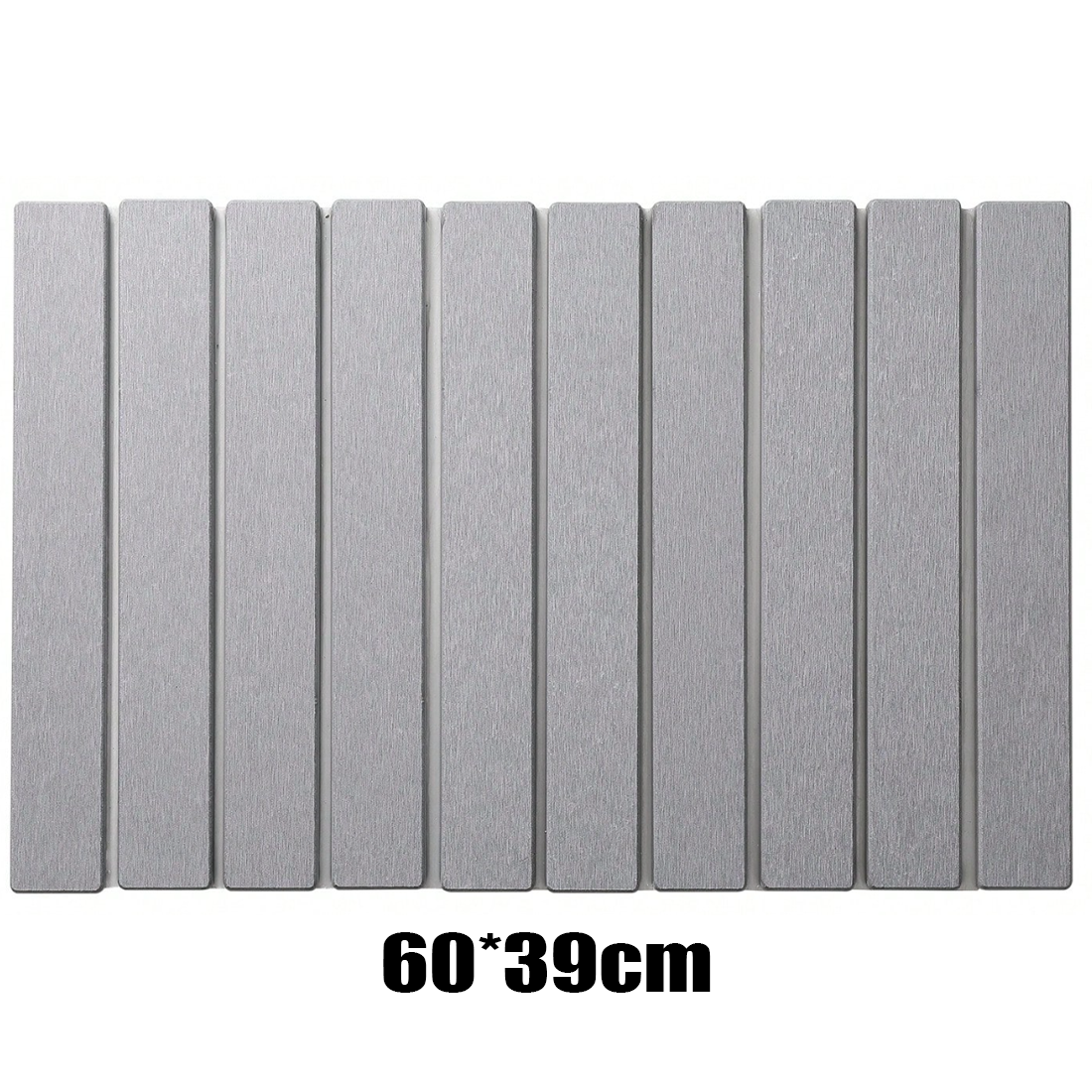 Foldable Diatomite Drying Mat Absorbent Draining Quick Dry Nonslip Pad Kitchen---Light Gray