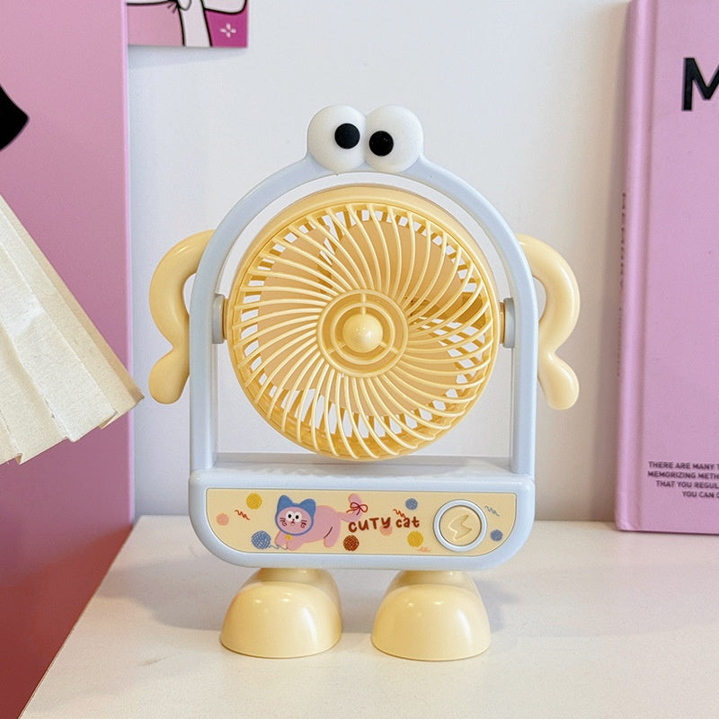 Adjustable-Angle Three-Speed Big Wind USB-Charged Gift Fan