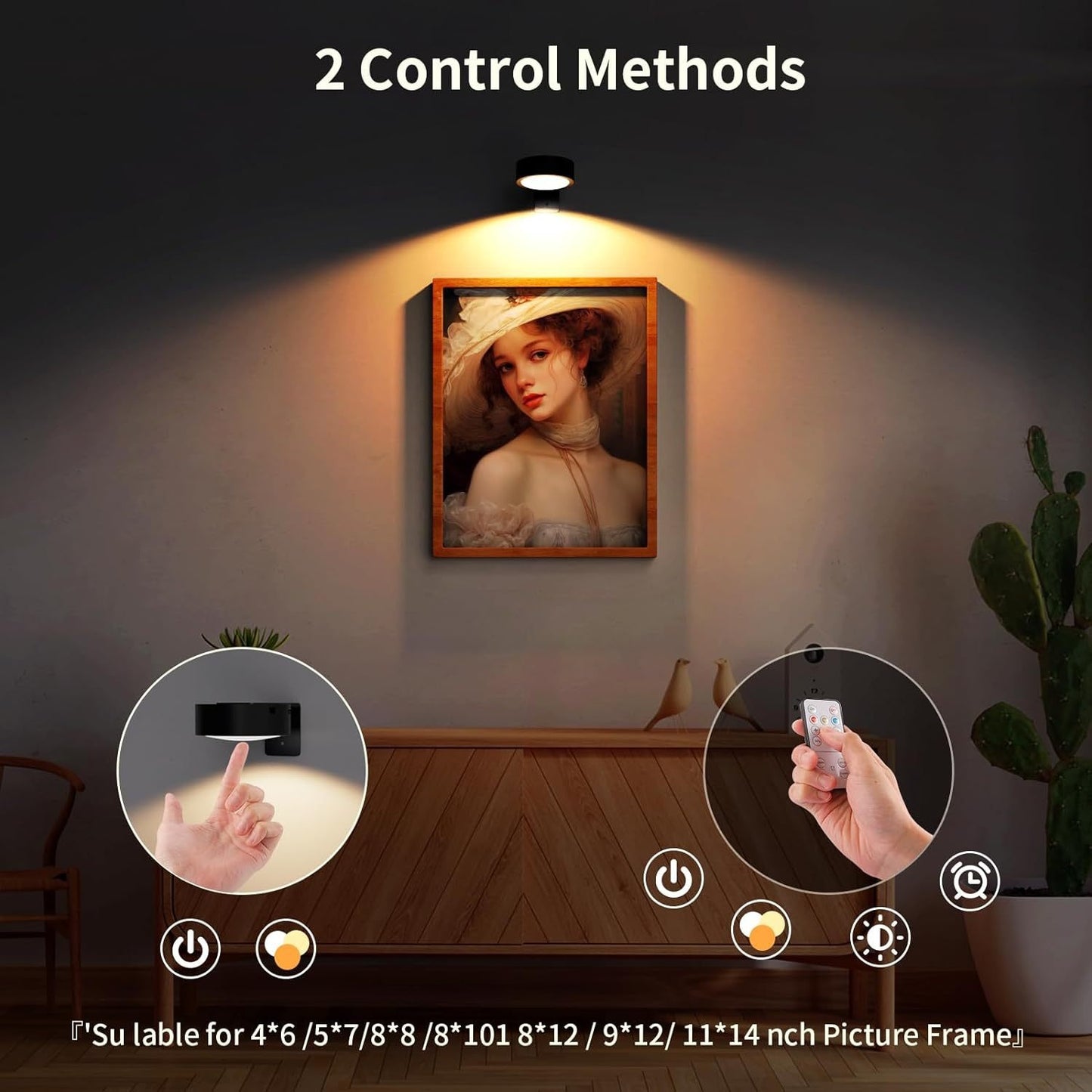 Home LED Charging Power Supply Magnetic Belt Remote Control Wireless Painting Lamp