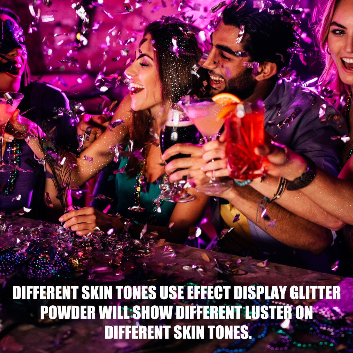 Shiny Glitter Spray, Body Hair Clothes Highlight Shimmer Spray For Halloween Club Party, Long Lasting Sparkle Glitter For Skin Outfits, 60ML