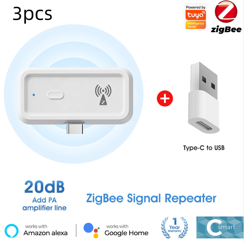 Graffiti Smart Home Zigbee Repeater Type-C Extension