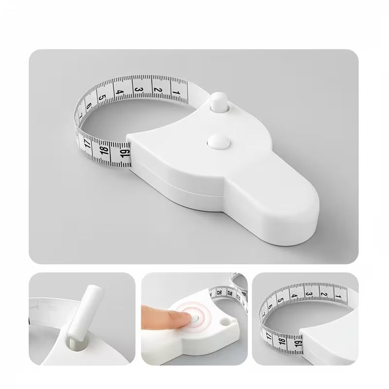 1 Automatic Y-shaped 3D Body Measurement Ruler, Soft Faux Leather Ruler With Locking Device And Ergonomic Grip, Portable Centimeter Unit, Suitable For Waist-body Measurement, Fitness, Tailoring