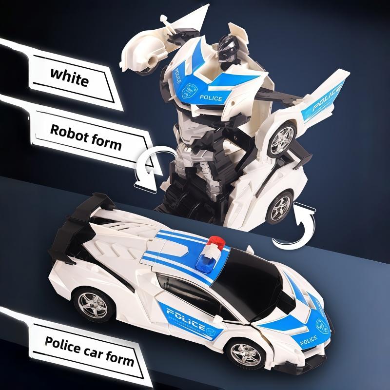 Multifunctional Transforming Vehicle Toy  Racing And Robot Modes  Perfect Gift For Kids