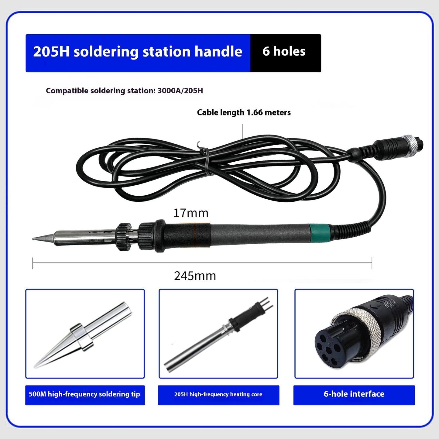 1322 1321-core 5-pin 5-hole Solder Soldering Pencil Handle Accessories