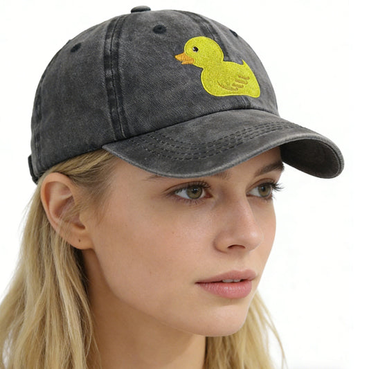Funny Duck Gifts For Women Men, Duck Hunting Hat, Funny Animal Duck Lovers Embroidered Adjustable Baseball Cap Birthday