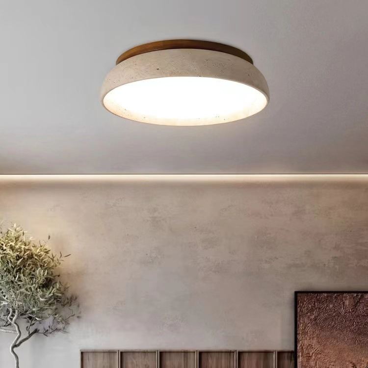 Huangdong Stone Japanese Wabi-SabiStyle Lighting For Living And Dining Rooms, Modern