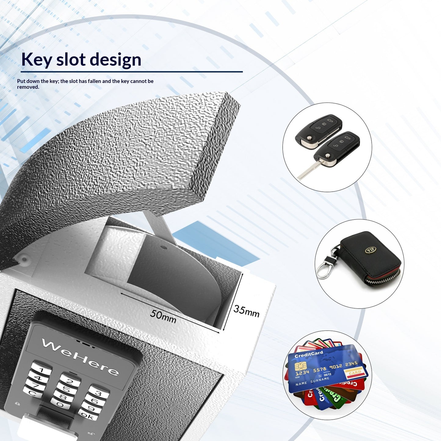 Smart Key Delivery Box Wall