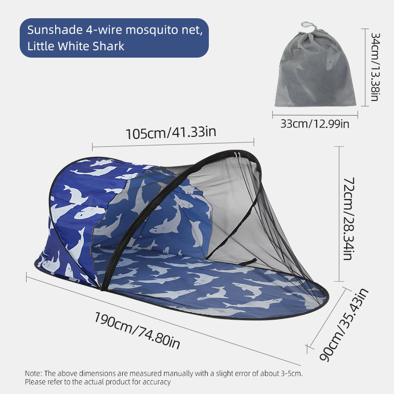 All-in-One Portable Outdoor Sunshade, Mosquito Net, And Nap Mat