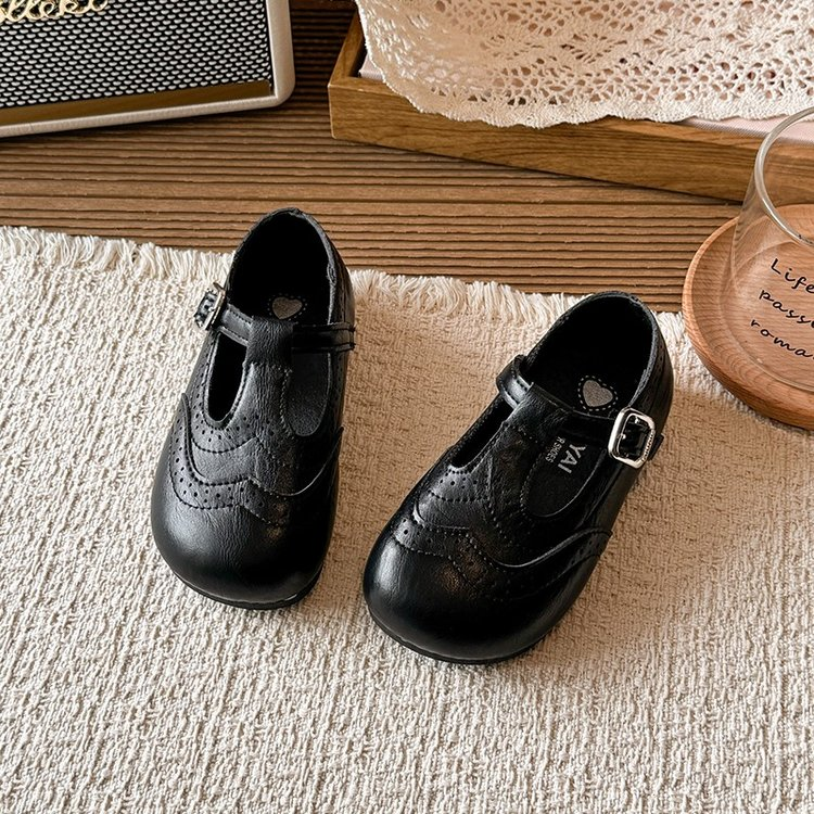 2026 New Spring Korean Academy Style Retro Square Toe Mary Jane Shoes, Buckle Flat Leather Loafers Casual Single Shoes For Girls