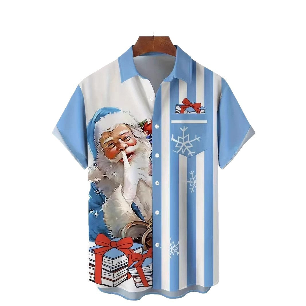 New 3D Digital-Print Christmas Shirt