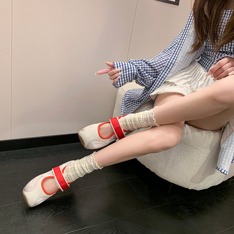 Women's Vintage Thin Mary Jane Sandals, 2026 New Summer & Autumn Soft Sole Lightweight Casual Ballet Flat Trainer Shoes