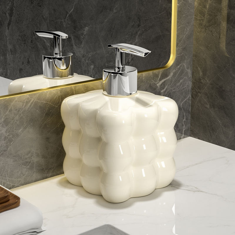 Hand Sanitizer Ceramic Pump Shampoo And Body Wash Dispensing Bottle