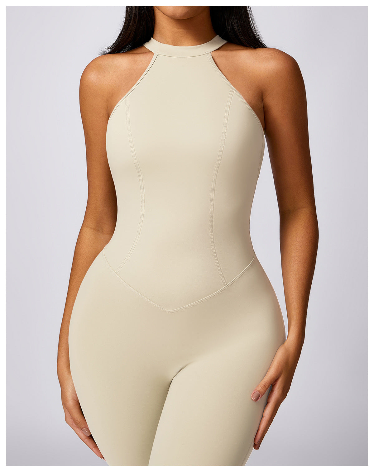Beauty Back Yoga Jumpsuit Women's Outdoor Running Tight Sports Quick-drying Workout Clothes