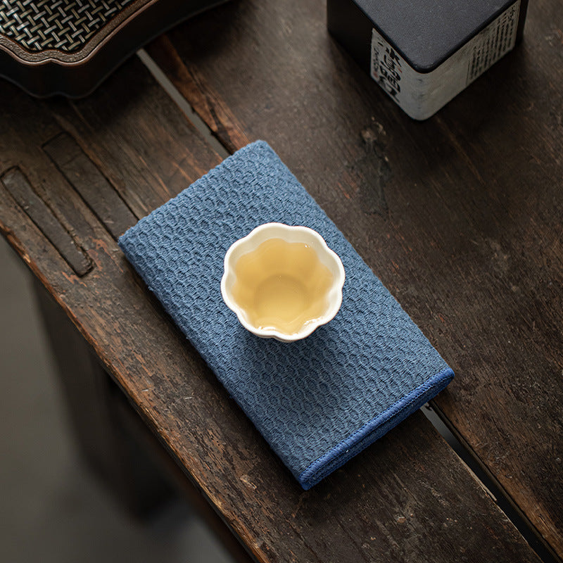 Cotton-linen Water-absorbent Towel Zen-style Tea Tray And Tea Set Cloth