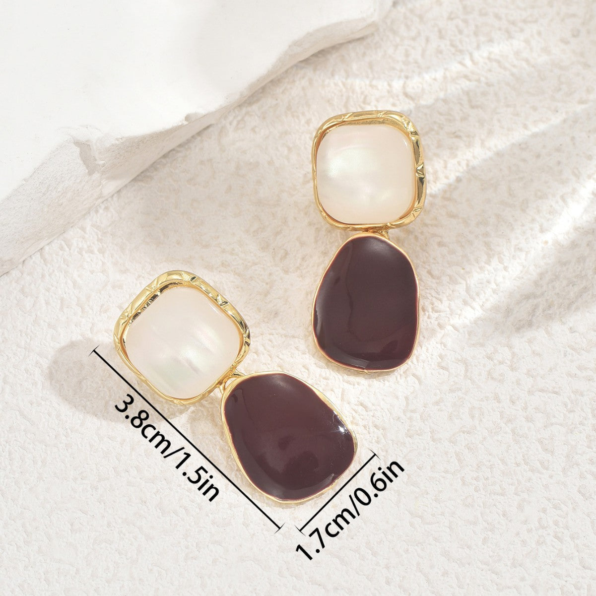 2026 New Fashion Geometric Earrings For Women, Niche High-end Inlaid Red Cubic Zirconia Stud Earrings, Versatile Women Ear Jewelry