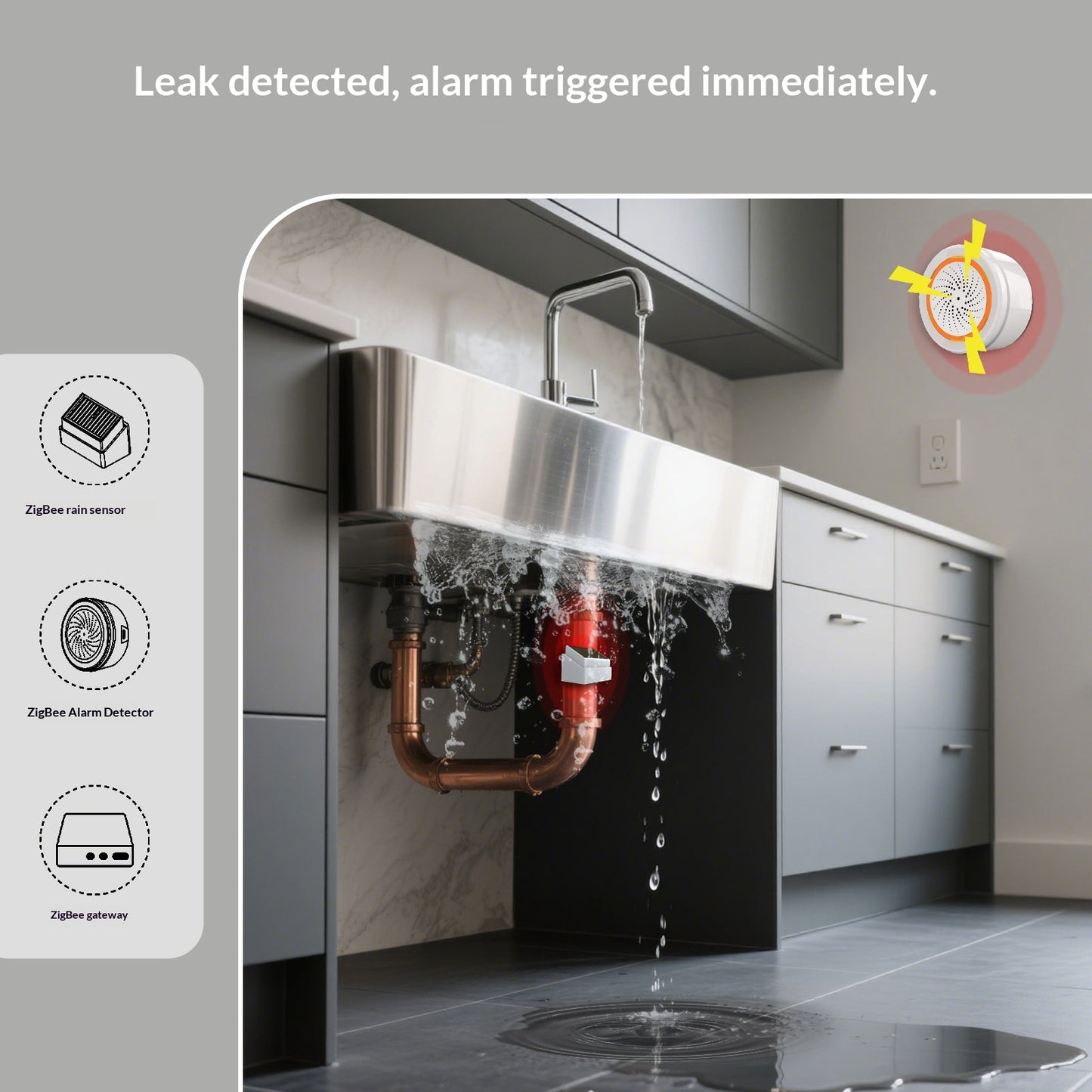 Graffiti Smart Home Outdoor Mini Rainfall Sensor