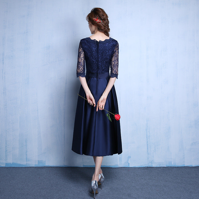 New Long-sleeved Wedding Bridesmaid Dress