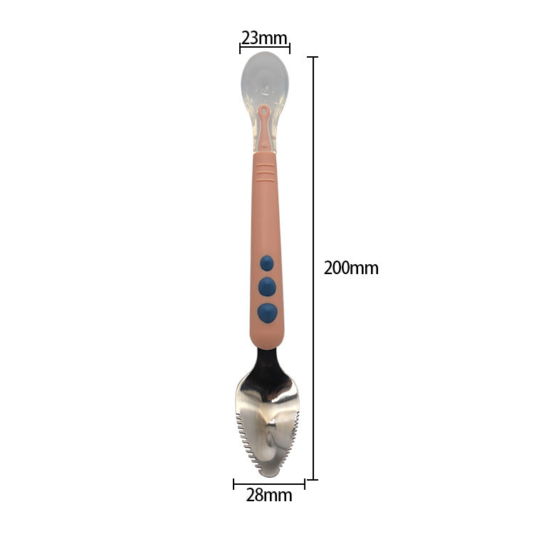 Stainless Steel, Food-grade Childrens Cutlery With Two Ends