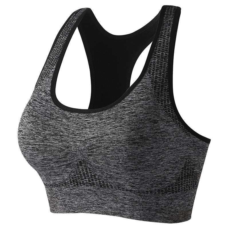 Running Fast Drying Shockproof Fitness Yoga Vest Without Steel Ring Gathering Sports Bra