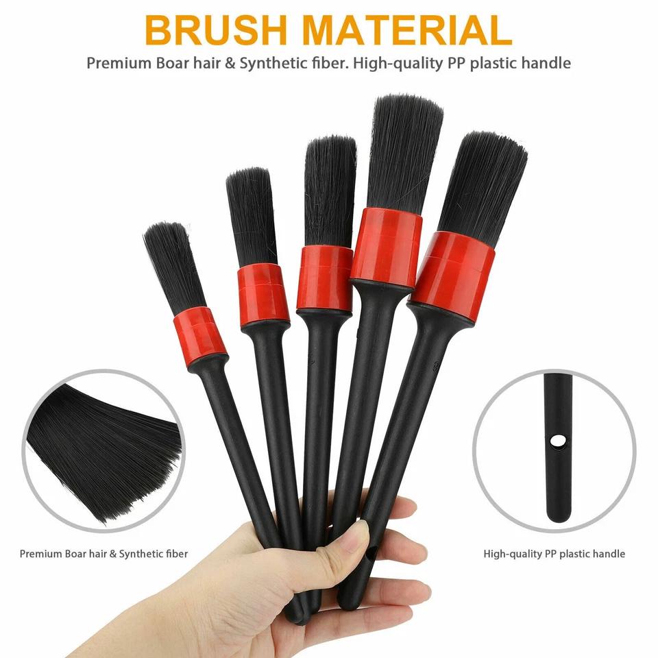 Support pan European shipping--Detailing Brush Set Power Scrubber Drill Brushes Car Polish Pads Car Cleaning Brush For Car Air Vents Rim Dirt Dust Clean Tools