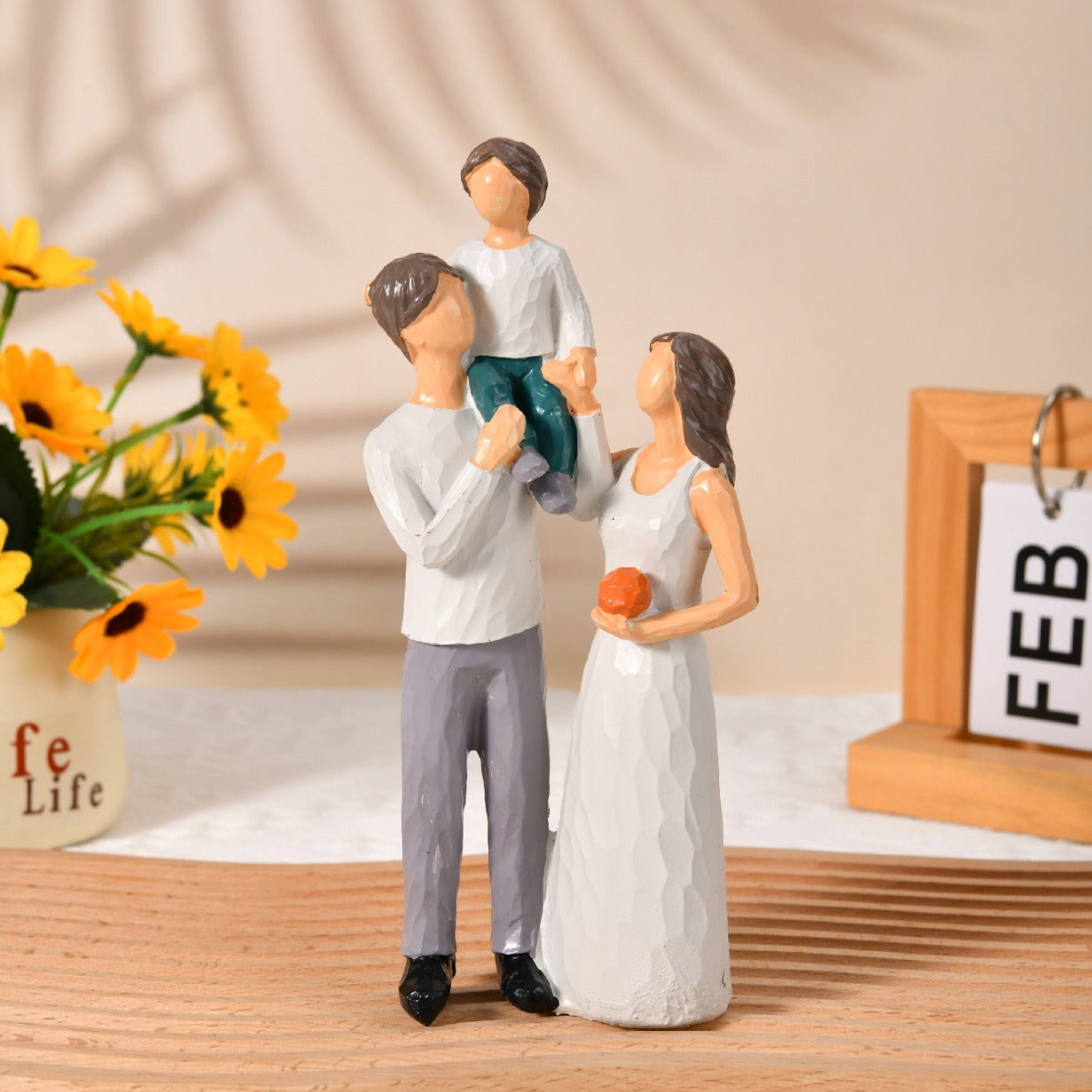 Family Statue Home Decor Gift Resin Craft Ornament