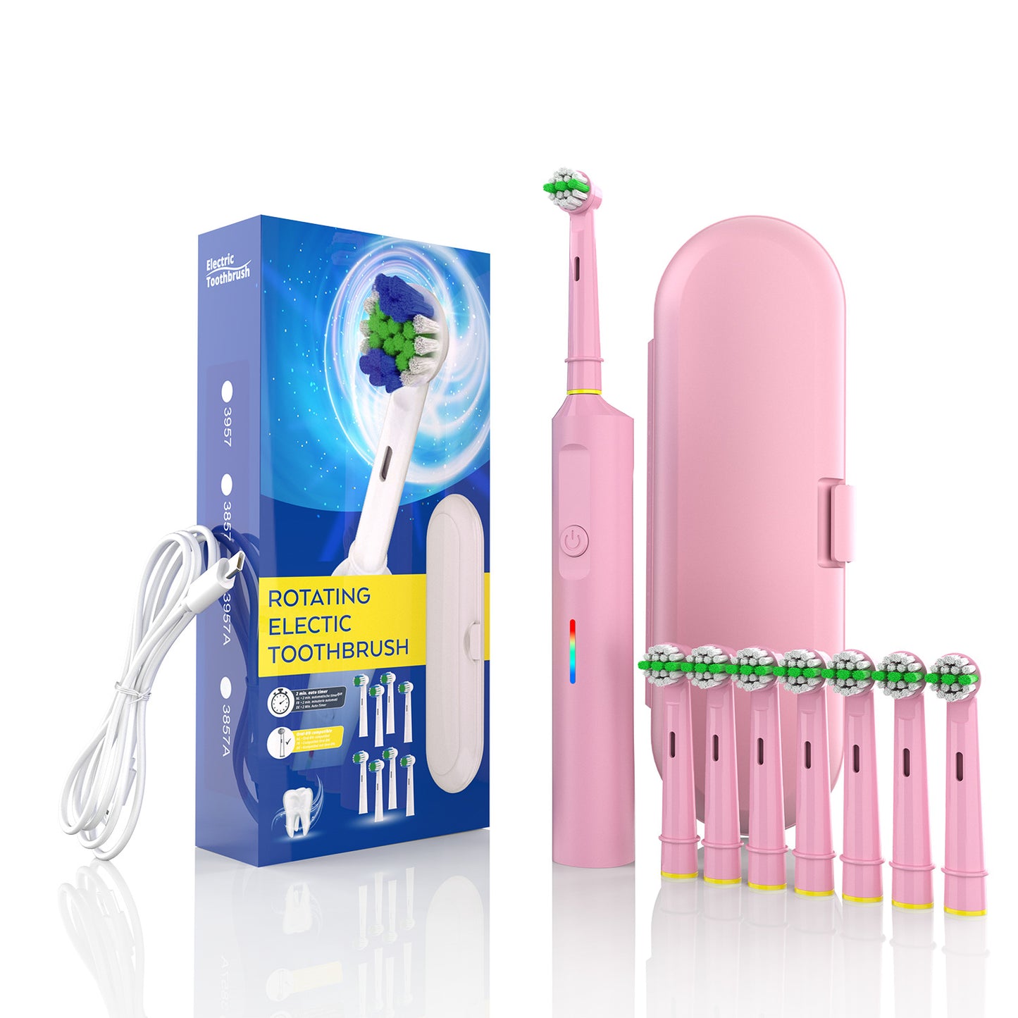 Smart Rotating Electric Toothbrush Rechargeable Model