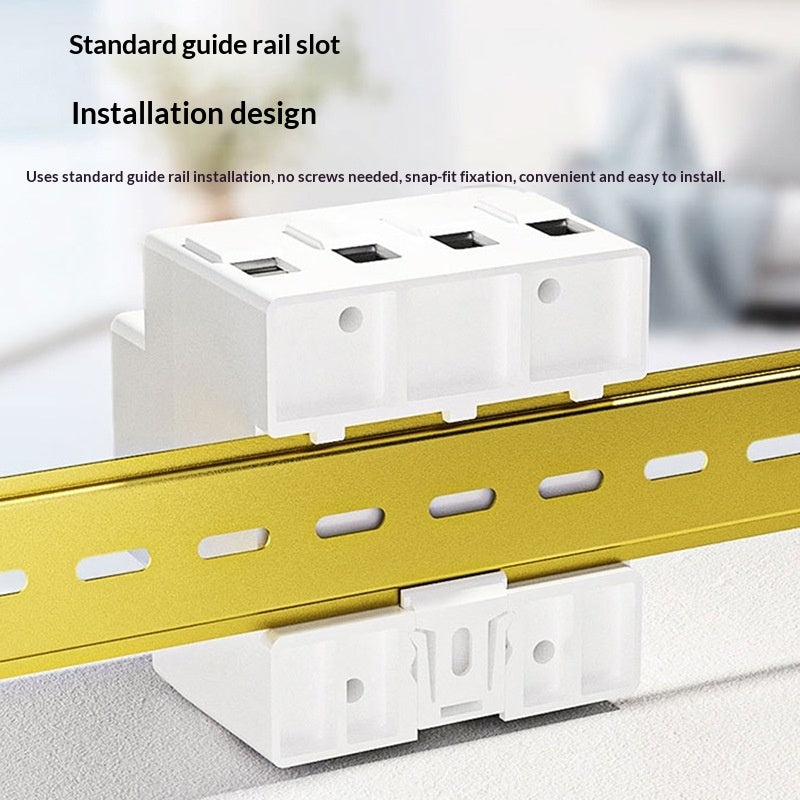 Smart WiFi Three Phase Four Wire DIN Rail Energy Meter Multifunction Voltage Current Power Monitor