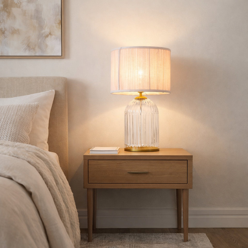 Bedroom Table Lamp Nordic Home Creative Romantic Warm Solid Wood Study Room Eye Protection Desk Bedside Lamp LED Nebulis Table Lamp Gold - Clear And Pink 110-120V