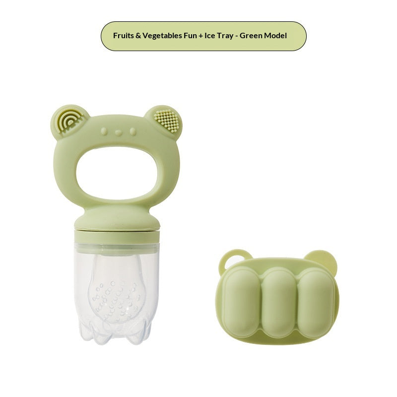 Baby Bear Food-Grade Silicone Fruit And Vegetable Scrubber