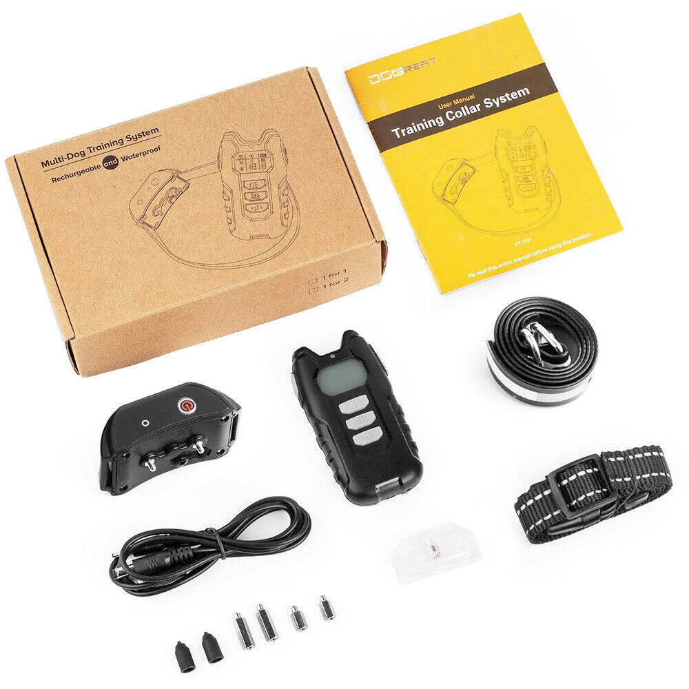 Electric Pet Dog Training Collar Shock Anti-Bark Electronic Remote Rechargeable