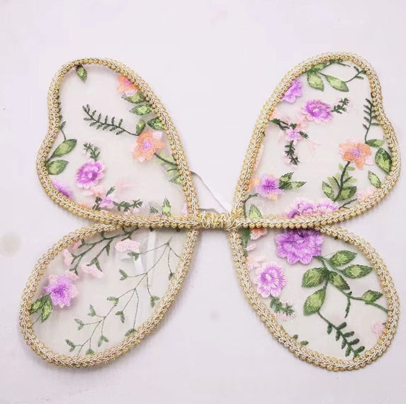 Angel Lace Wings And Fairy Wand Set Costume Accessories
