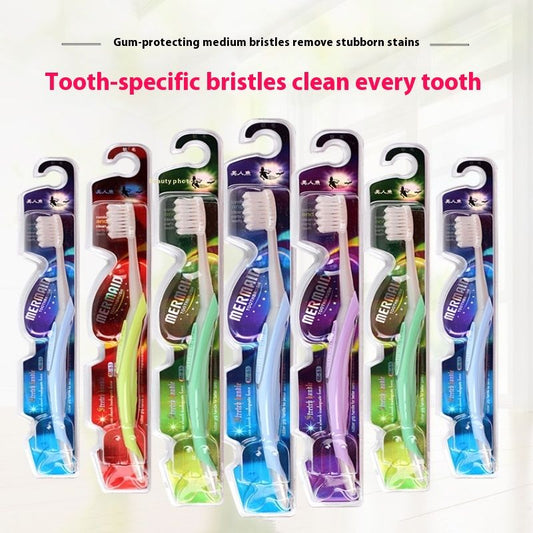 Gum Care Tooth Stain Removal Soft Hair Medium Hair Toothbrush