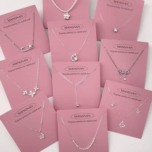 S925 Sterling Silver Pearl Necklace For Women, Niche Design, Light Luxury, High-End Feel, Non-Fading, Simple Clavicle Chain Accessories Wholesale