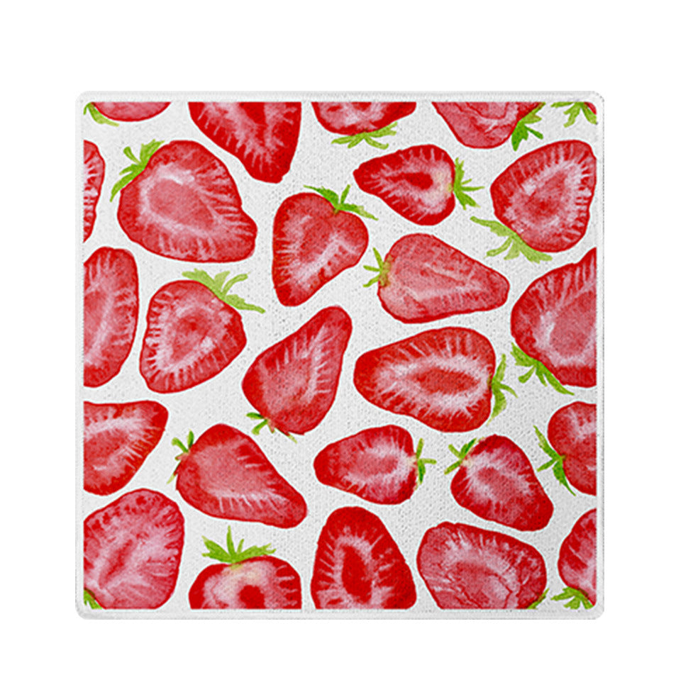 Printed Microfiber Kitchen Cleaning Cloth Small Square Towel