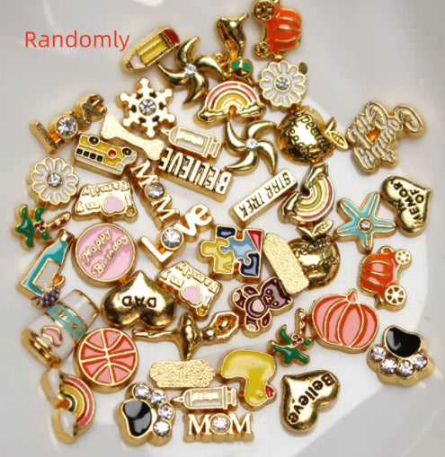 Alloy Rhinestone Small Accessories DIY Glass Photo Box