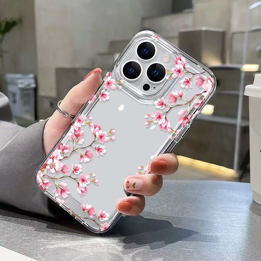 Peach Blossom Space Phone Case Full-Body Cover
