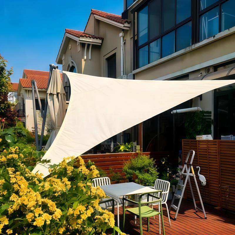 420D Triangular Sunshade Sail Awning Waterproof UV Resistant And Tearproof For Outdoor Use