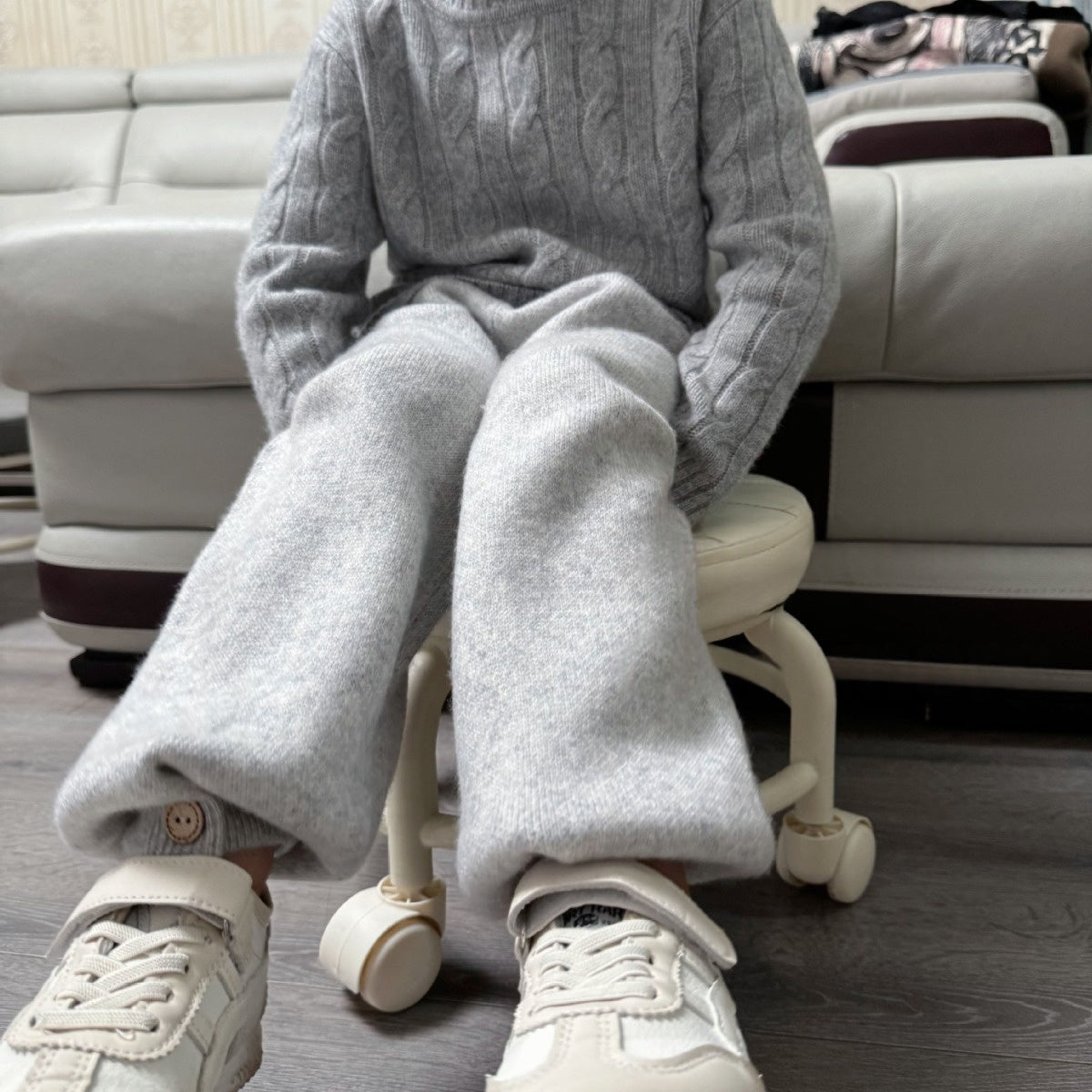Korean-style Thickened High-waist Trousers