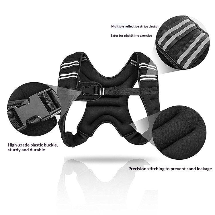 Invisible Weighted Running Vest With Integrated Equipment