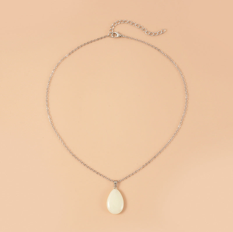 Europe And America Best Selling Luminous Pendant Card Necklace Love