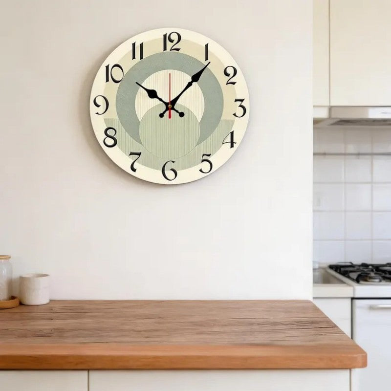 Cross-border New Product Wooden Wall-mounted Clock